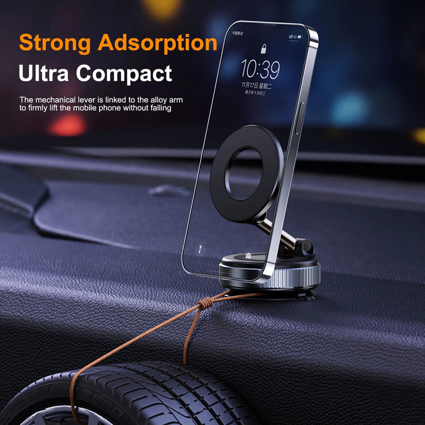 Foldable magnetic phone holder