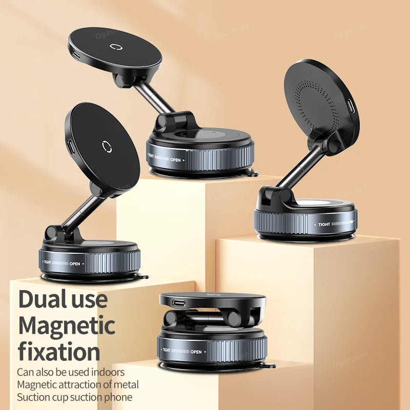 Magnetic Wireless Charger Phone Holder 360° Rotation